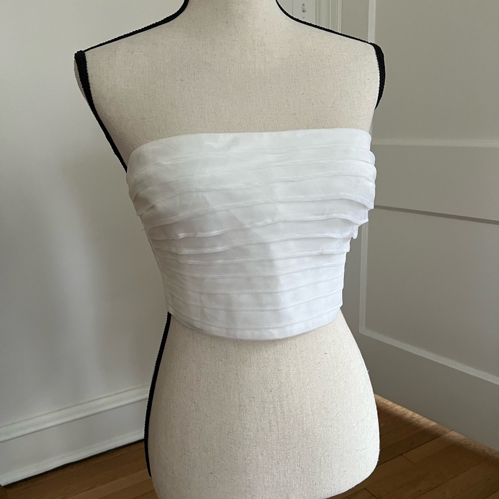 BHLDN Ivory Satin Fabric